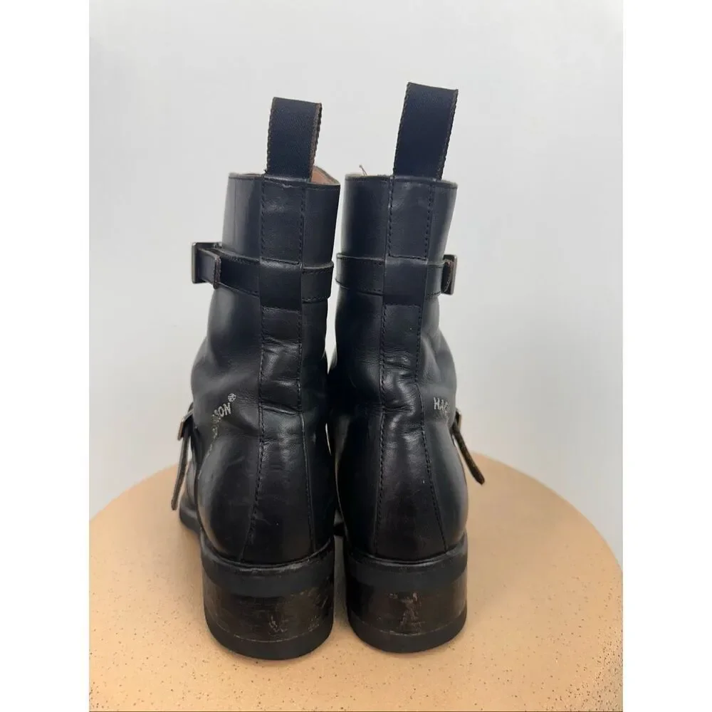 Harley Davidson Women’s Vintage Motorcycle Riding Mid Calf Double Buckle Boot